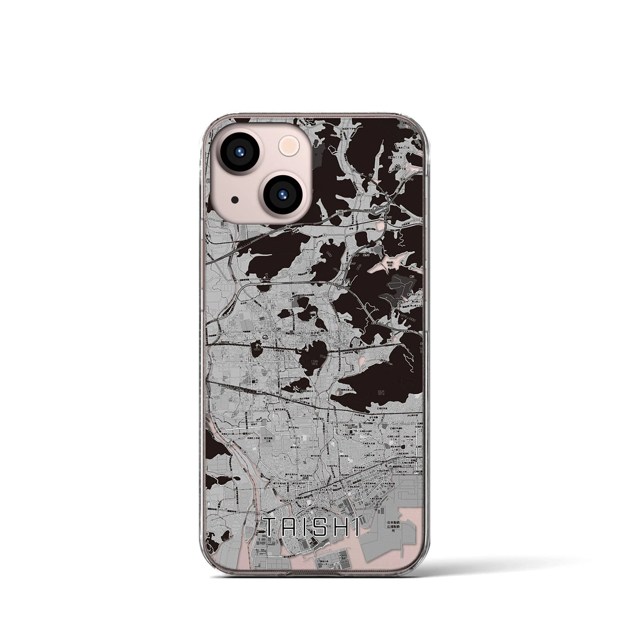 【太子(兵庫県)】地図柄iPhoneケース(クリアタイプ)