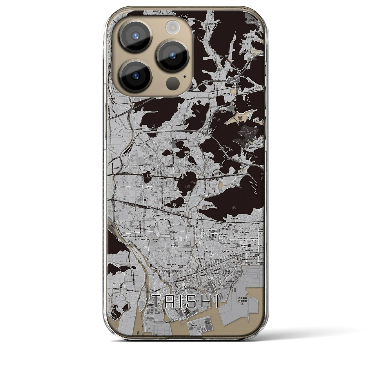 【太子(兵庫県)】地図柄iPhoneケース(クリアタイプ)