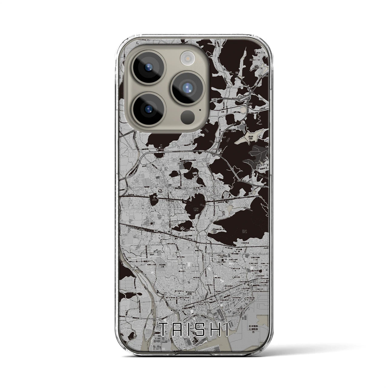 【太子(兵庫県)】地図柄iPhoneケース(クリアタイプ)