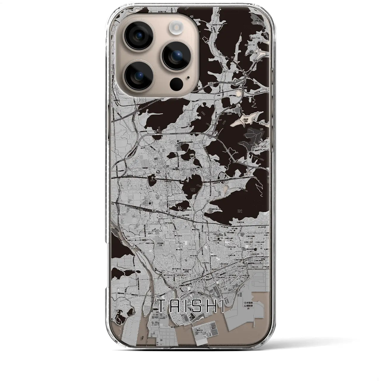 【太子(兵庫県)】地図柄iPhoneケース(クリアタイプ)