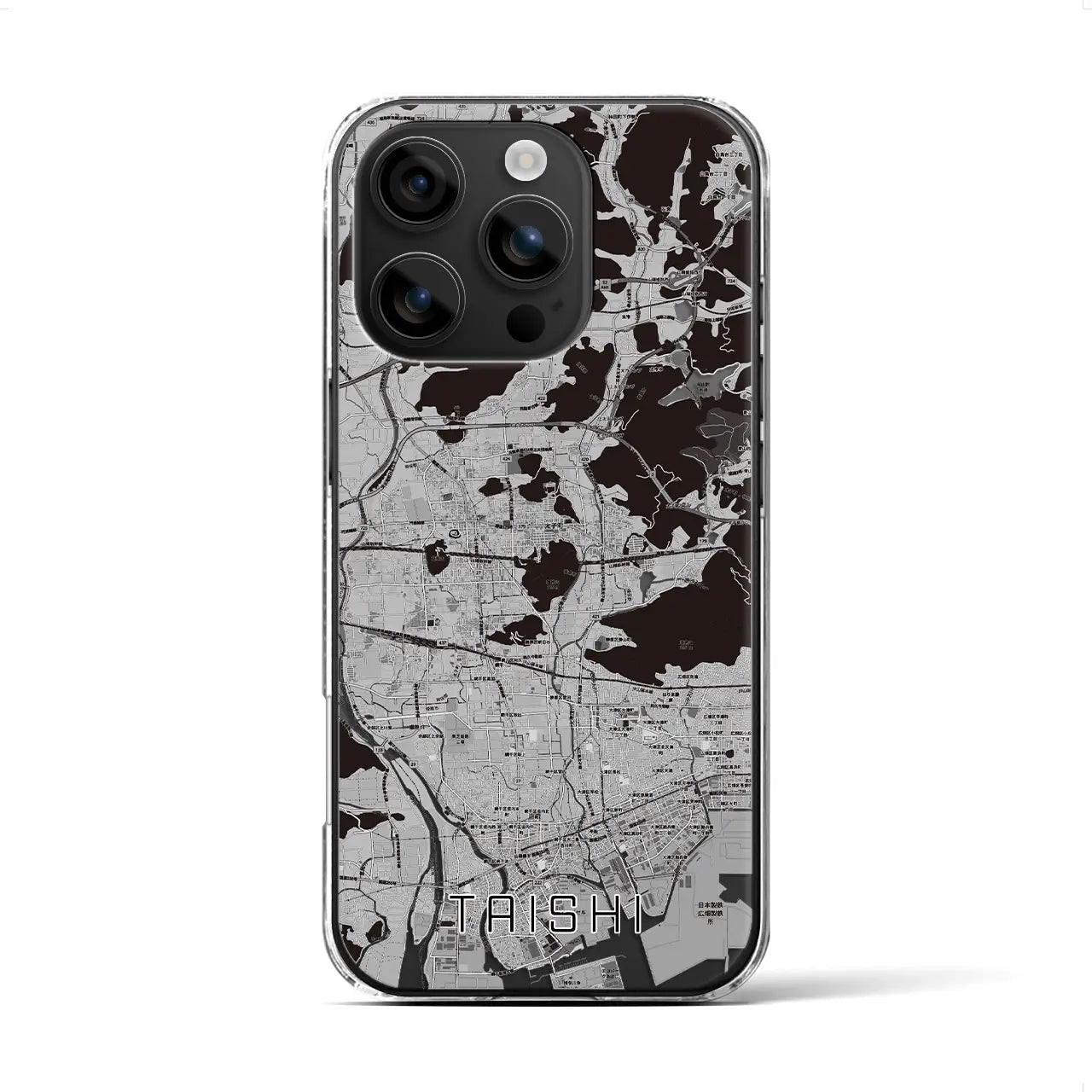 【太子(兵庫県)】地図柄iPhoneケース(クリアタイプ)