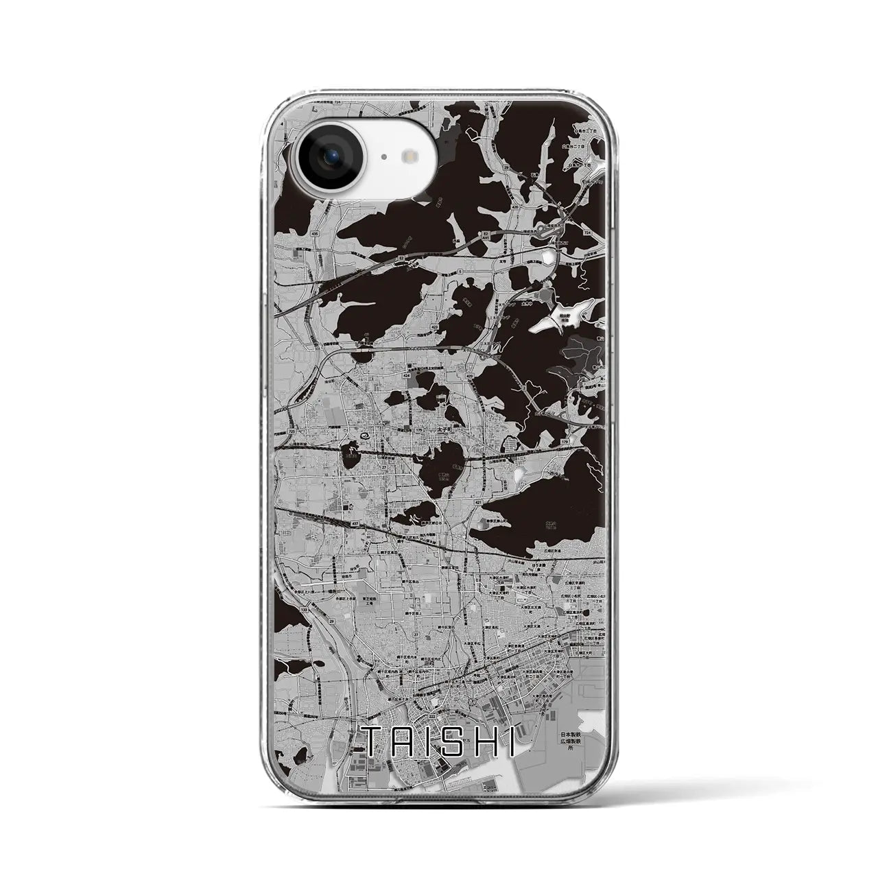 【太子(兵庫県)】地図柄iPhoneケース(クリアタイプ)