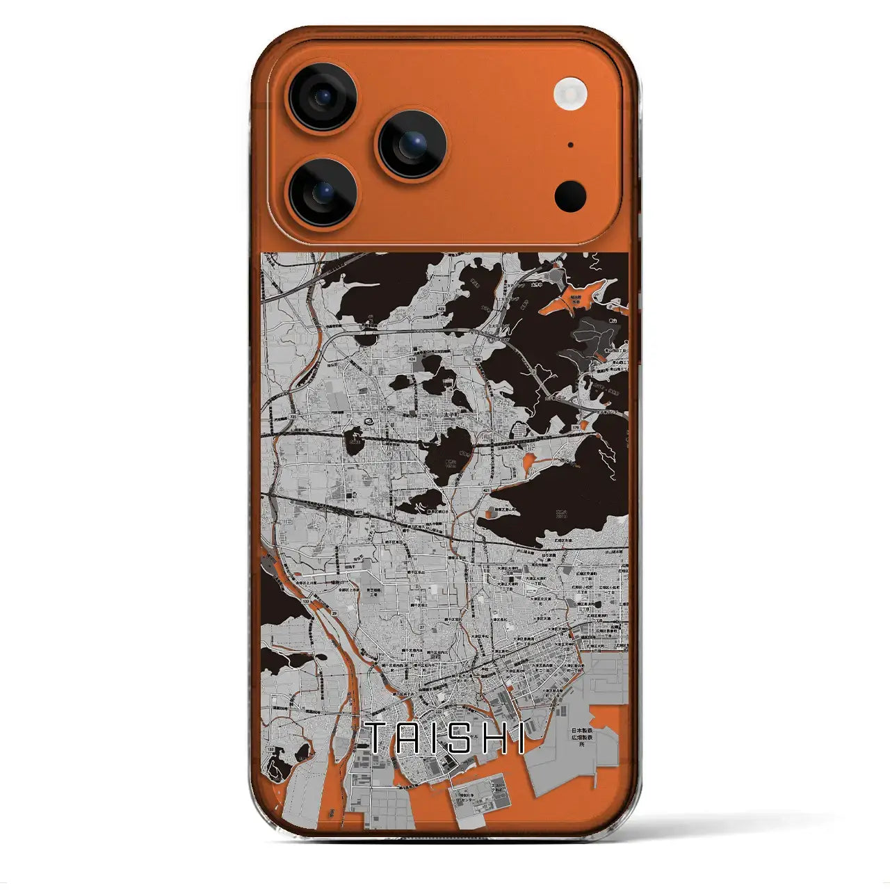 【太子(兵庫県)】地図柄iPhoneケース(クリアタイプ)