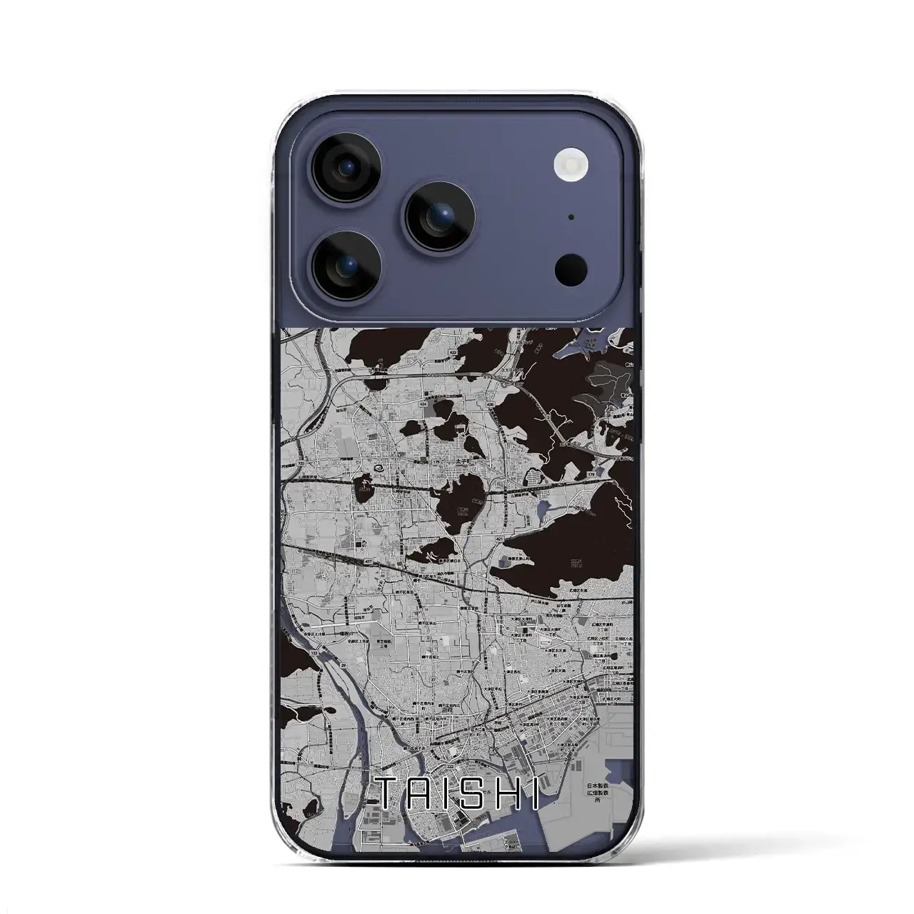 【太子(兵庫県)】地図柄iPhoneケース(クリアタイプ)