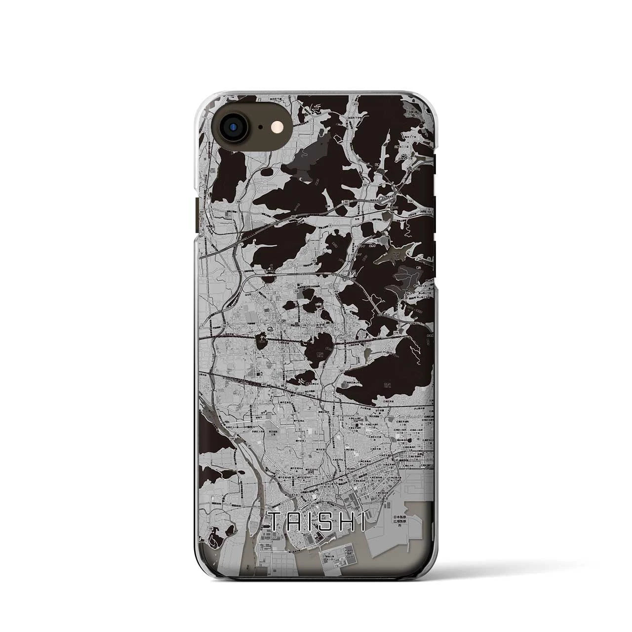 【太子(兵庫県)】地図柄iPhoneケース(クリアタイプ)