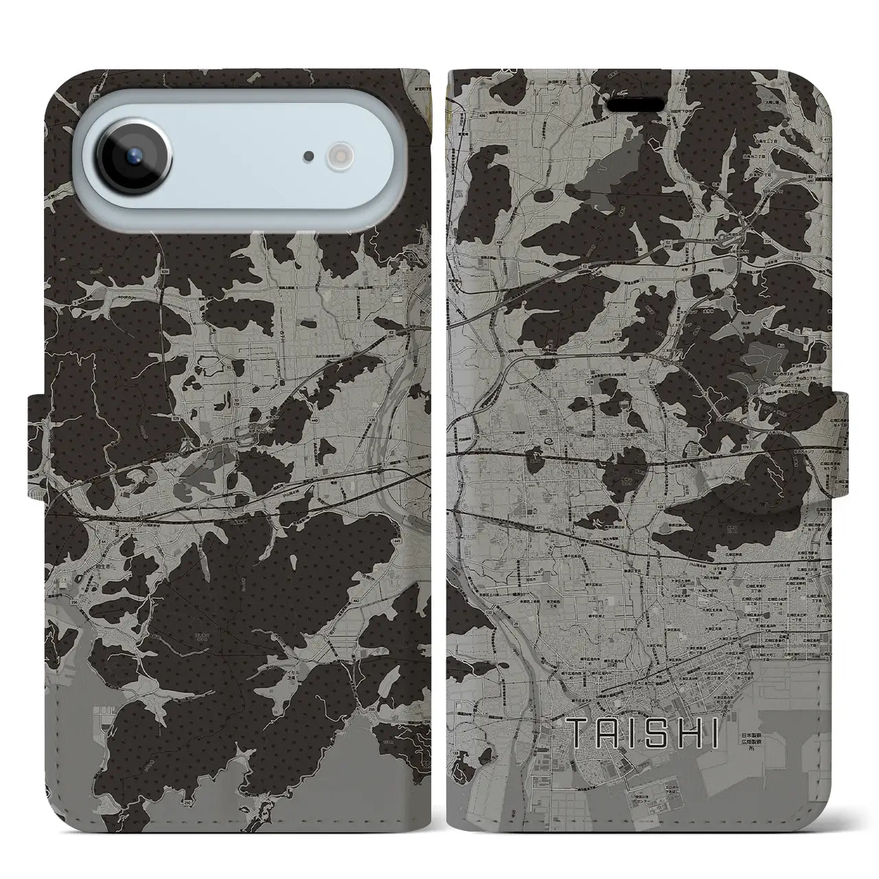 【太子(兵庫県)】地図柄iPhoneケース(手帳タイプ)