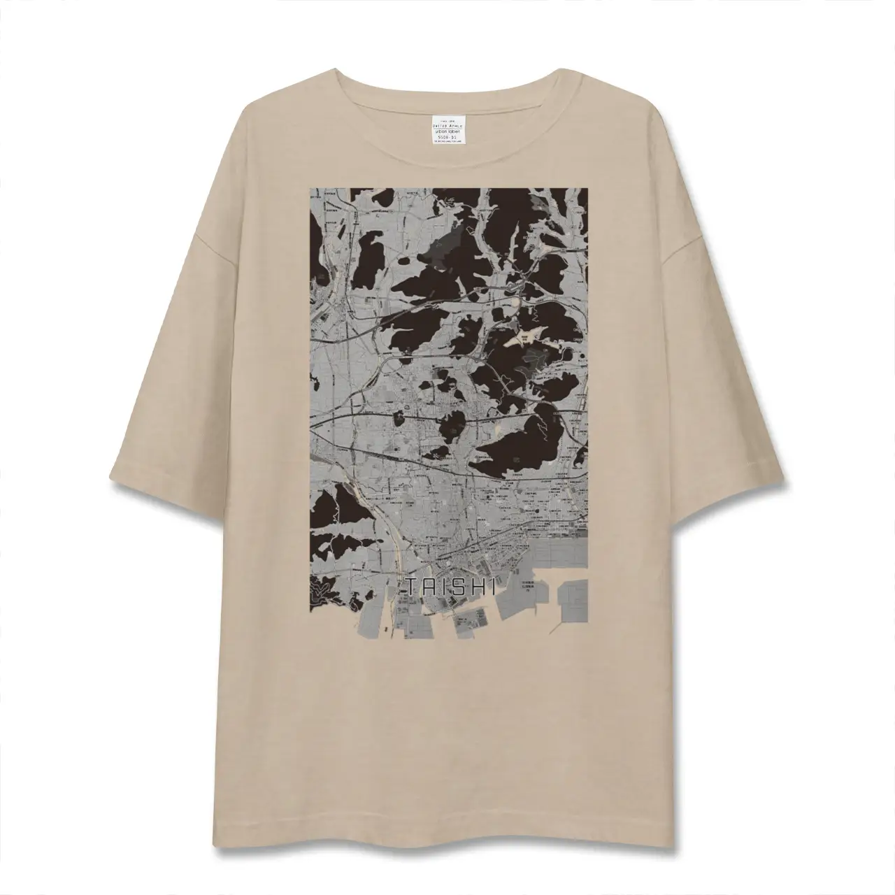 【太子(兵庫県)】地図柄ビッグシルエットTシャツ