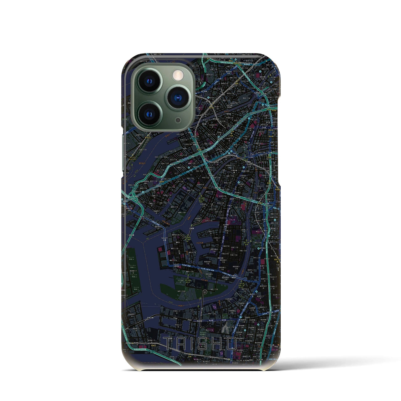 【大正(大阪府)】地図柄iPhoneケース(バックカバータイプ)