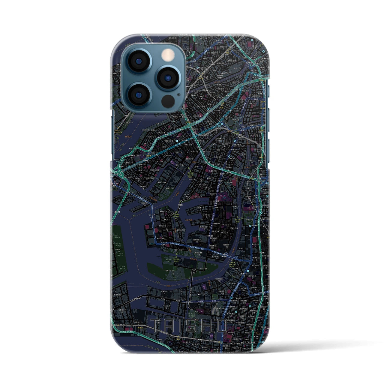 【大正(大阪府)】地図柄iPhoneケース(バックカバータイプ)