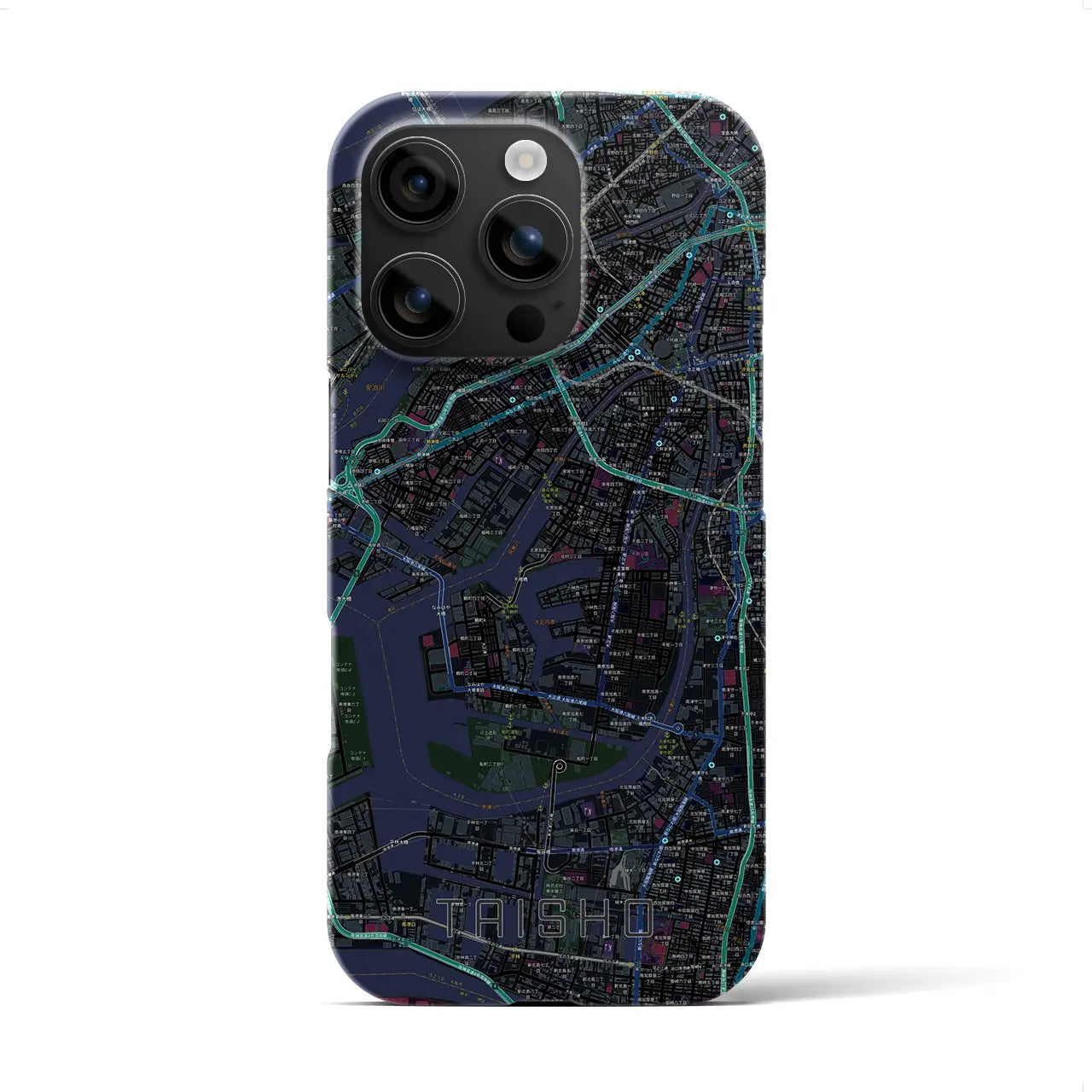 【大正(大阪府)】地図柄iPhoneケース(バックカバータイプ)