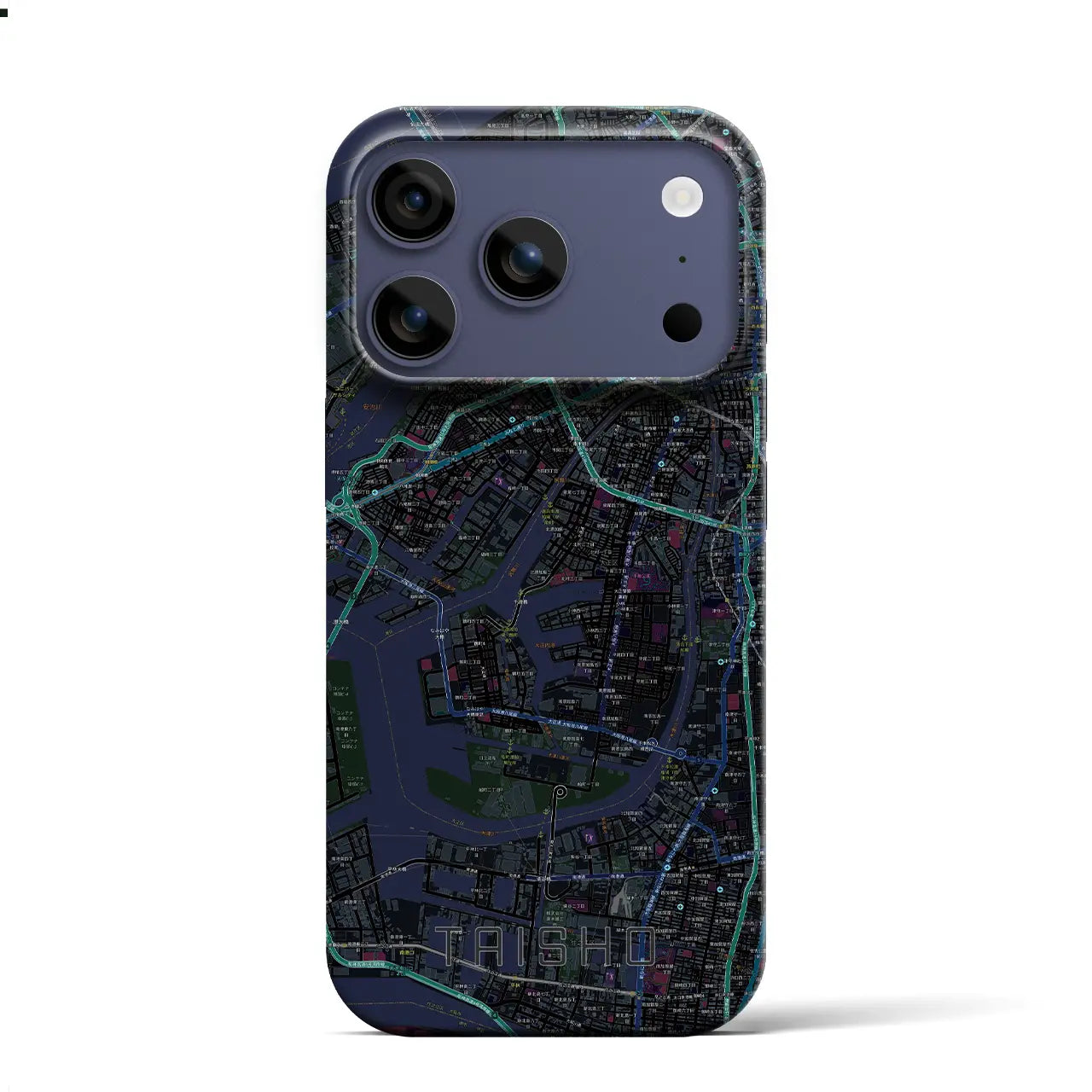 【大正(大阪府)】地図柄iPhoneケース(バックカバータイプ)