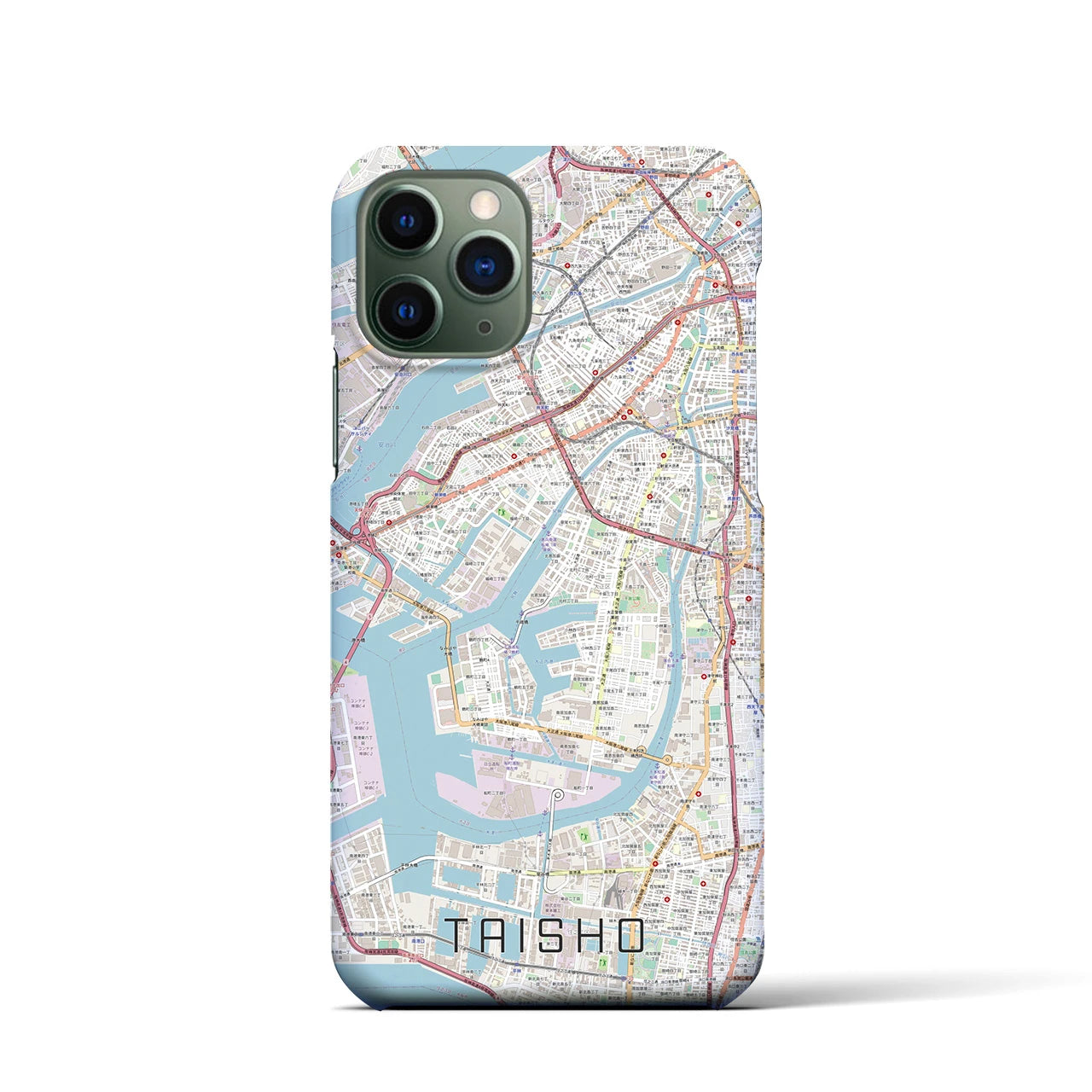 【大正(大阪府)】地図柄iPhoneケース(バックカバータイプ)