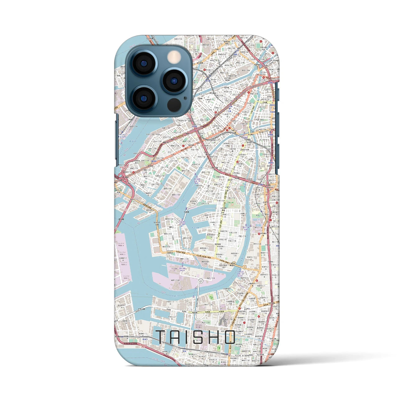 【大正(大阪府)】地図柄iPhoneケース(バックカバータイプ)