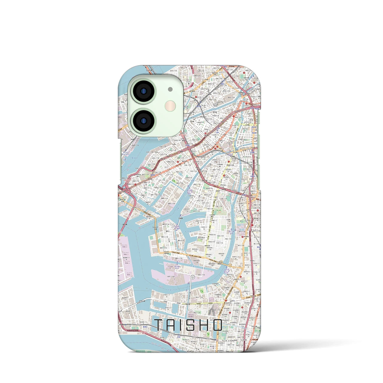 【大正(大阪府)】地図柄iPhoneケース(バックカバータイプ)