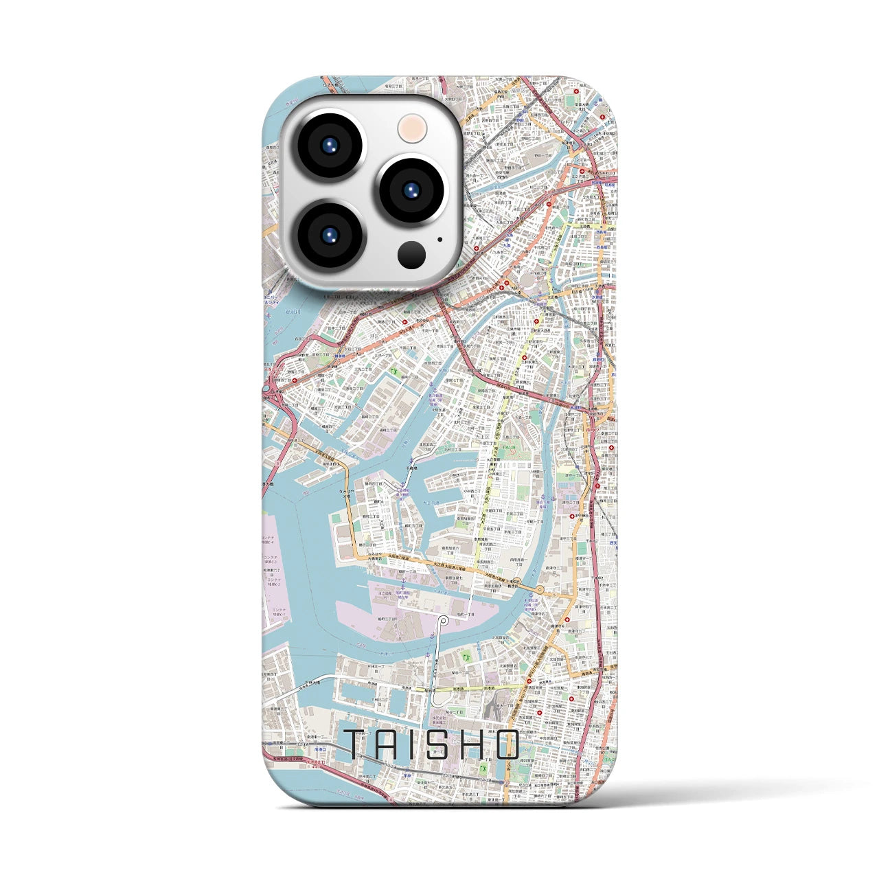 【大正(大阪府)】地図柄iPhoneケース(バックカバータイプ)