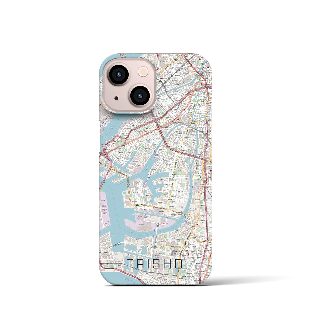 【大正(大阪府)】地図柄iPhoneケース(バックカバータイプ)