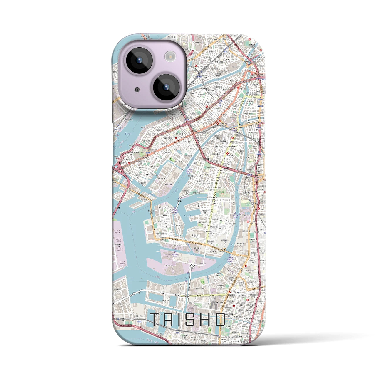 【大正(大阪府)】地図柄iPhoneケース(バックカバータイプ)