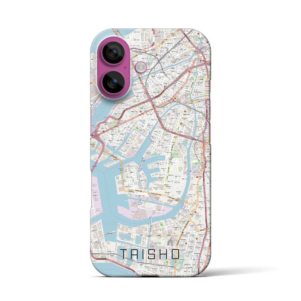 【大正(大阪府)】地図柄iPhoneケース(バックカバータイプ)