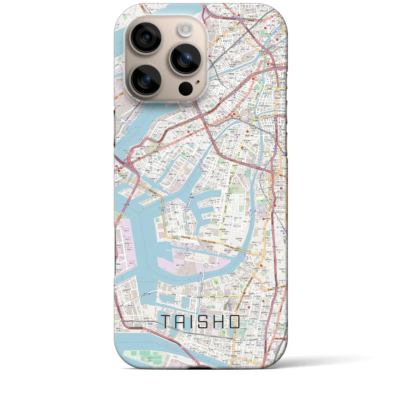 【大正(大阪府)】地図柄iPhoneケース(バックカバータイプ)