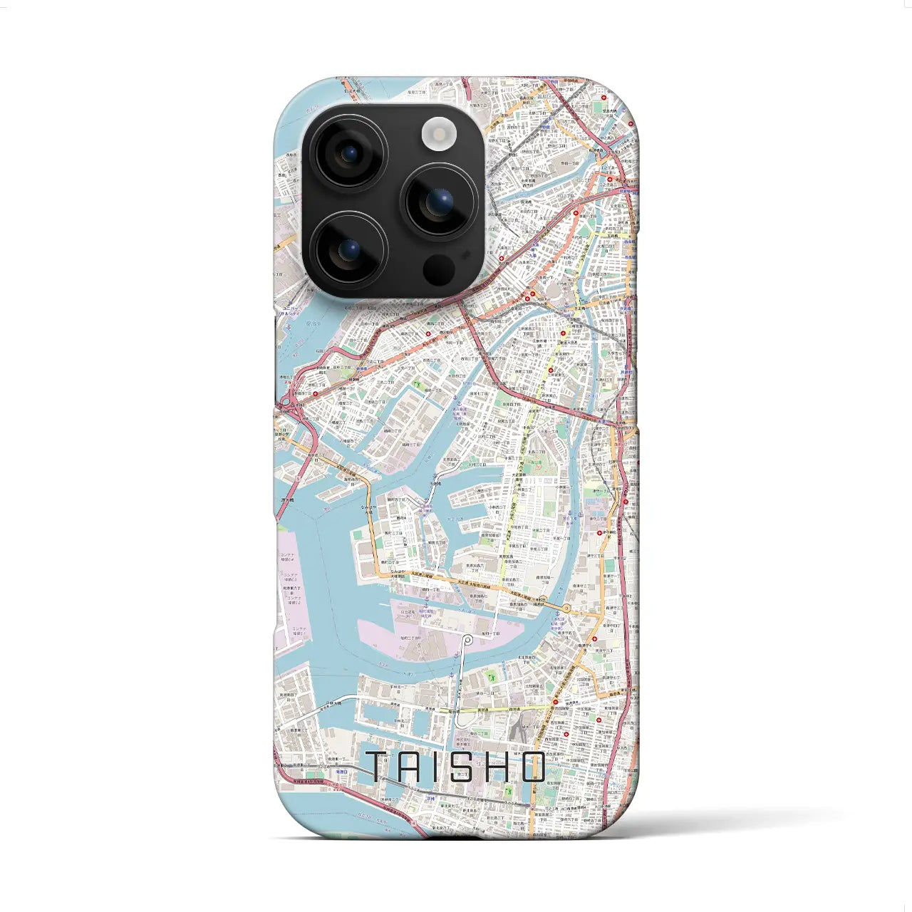 【大正(大阪府)】地図柄iPhoneケース(バックカバータイプ)