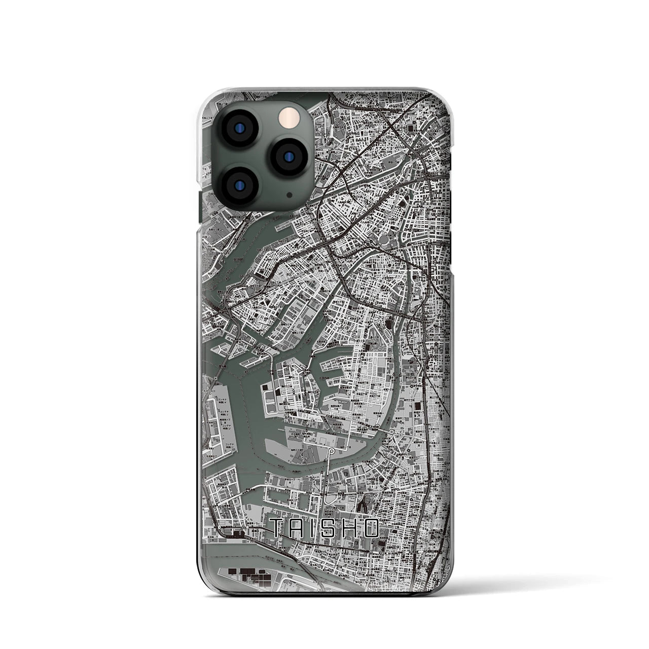 【大正(大阪府)】地図柄iPhoneケース(クリアタイプ)
