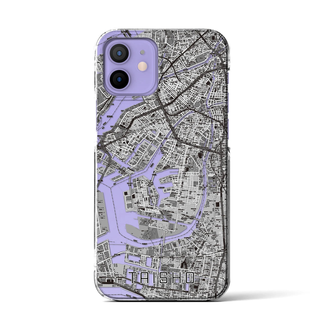 【大正(大阪府)】地図柄iPhoneケース(クリアタイプ)