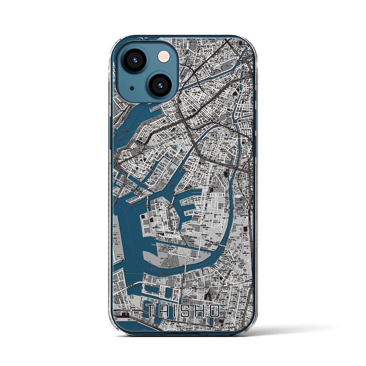 【大正(大阪府)】地図柄iPhoneケース(クリアタイプ)