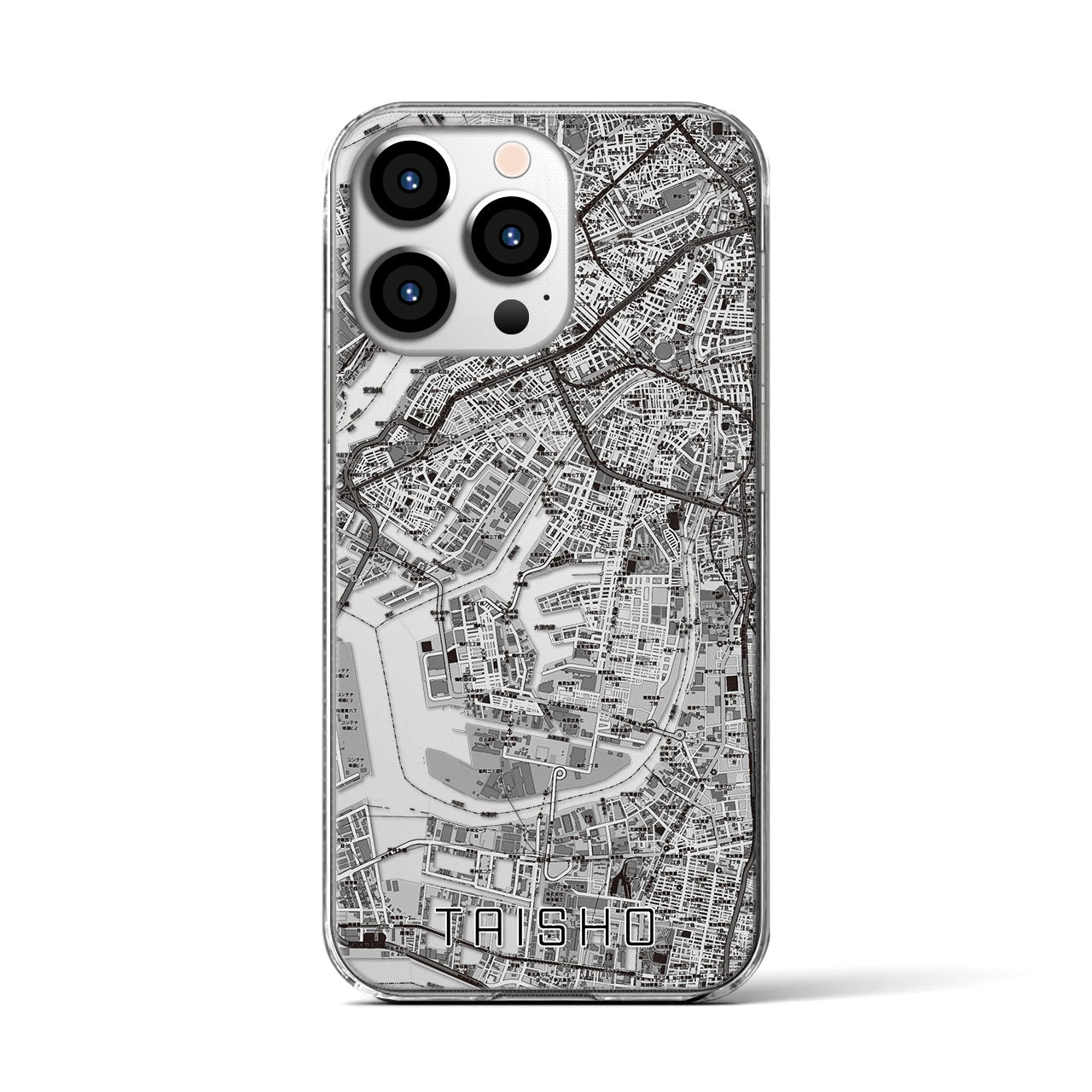 【大正(大阪府)】地図柄iPhoneケース(クリアタイプ)