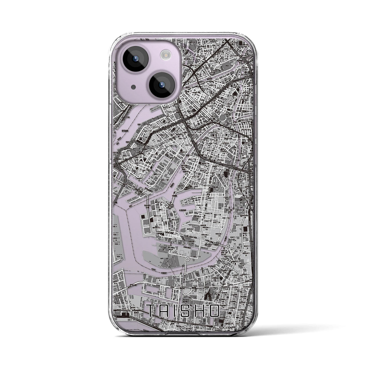 【大正(大阪府)】地図柄iPhoneケース(クリアタイプ)