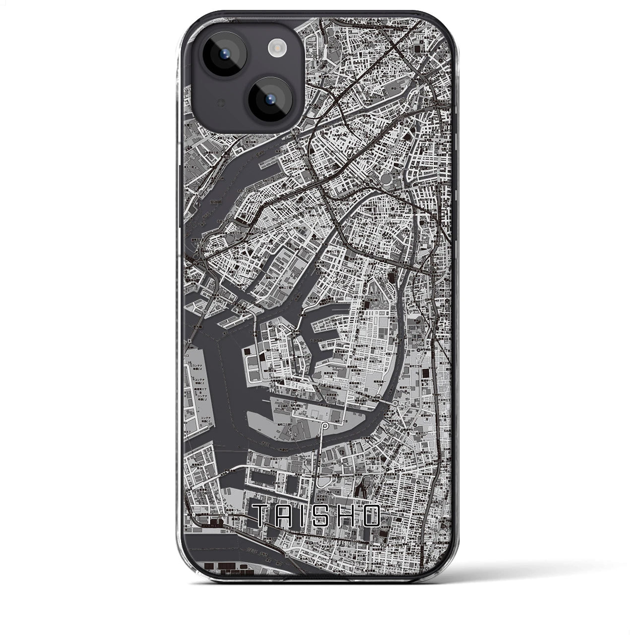 【大正(大阪府)】地図柄iPhoneケース(クリアタイプ)