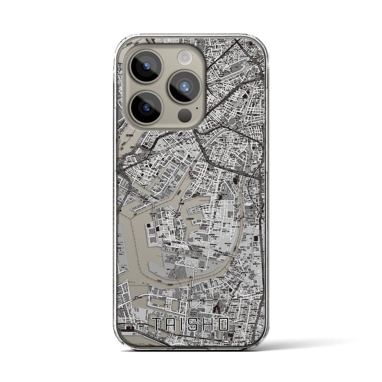 【大正(大阪府)】地図柄iPhoneケース(クリアタイプ)