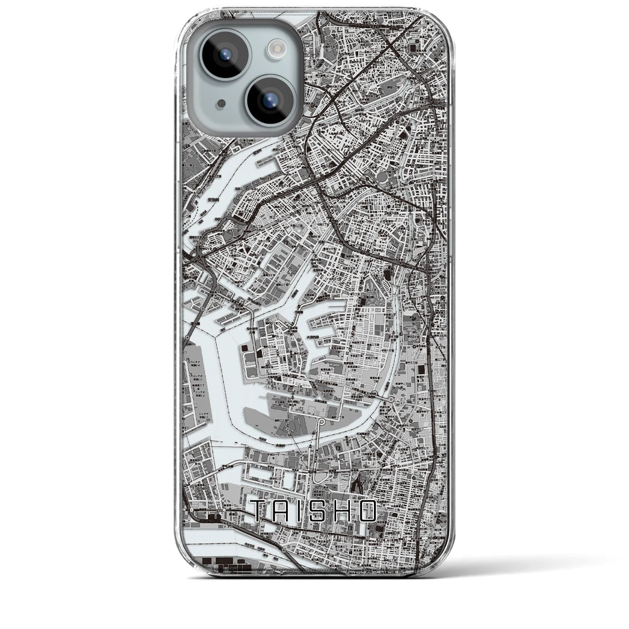 【大正(大阪府)】地図柄iPhoneケース(クリアタイプ)