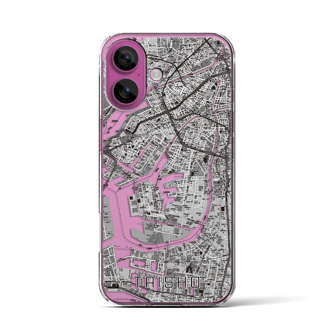 【大正(大阪府)】地図柄iPhoneケース(クリアタイプ)