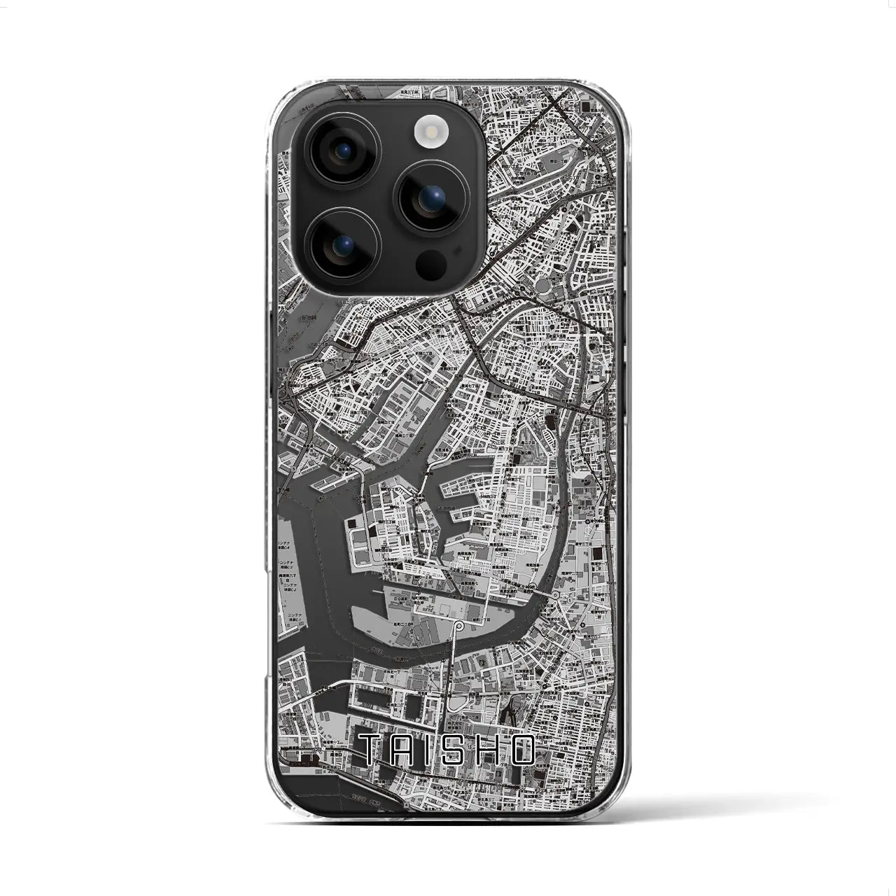 【大正(大阪府)】地図柄iPhoneケース(クリアタイプ)