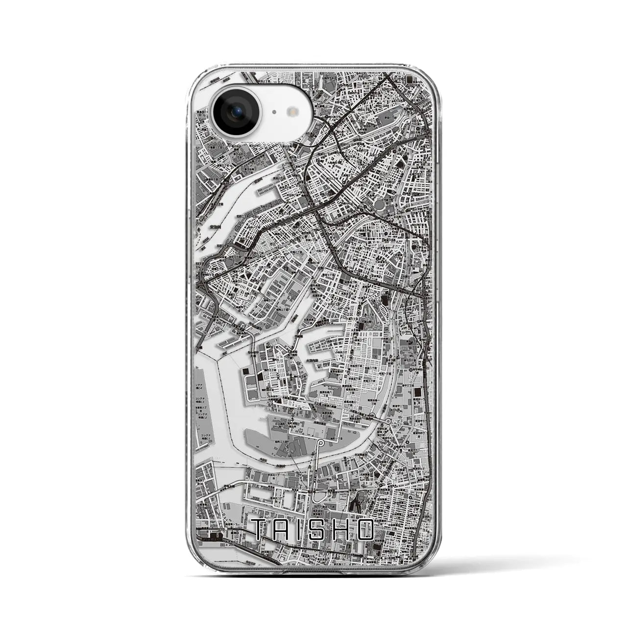 【大正(大阪府)】地図柄iPhoneケース(クリアタイプ)