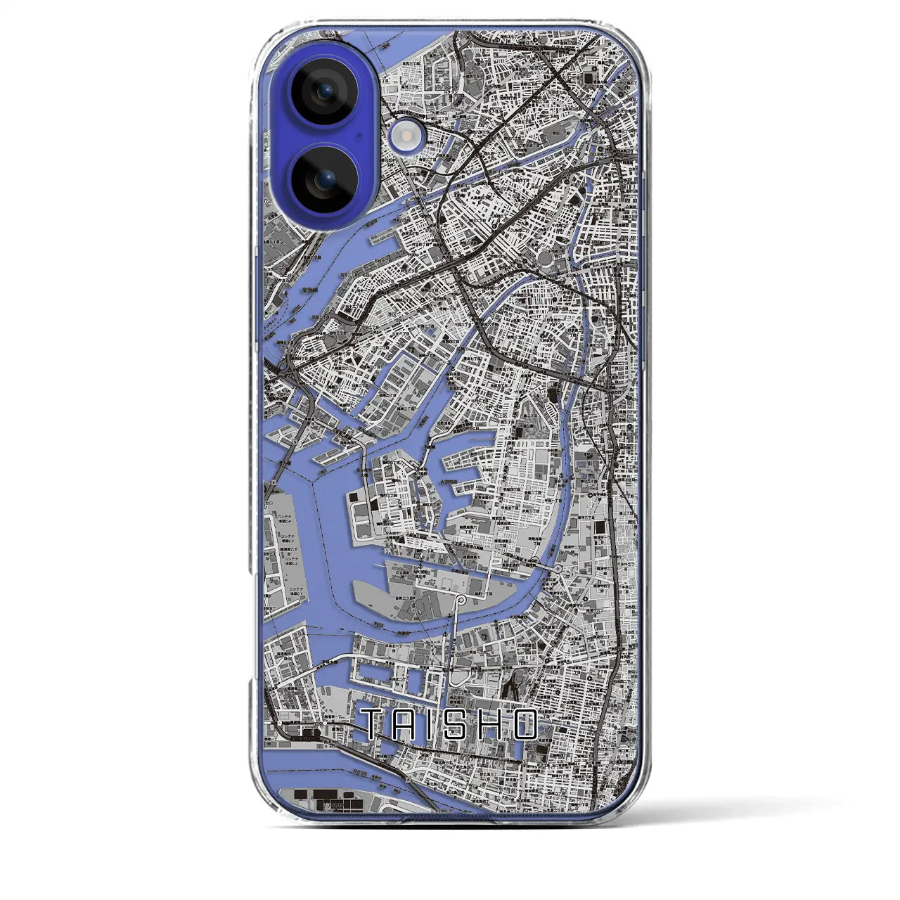 【大正(大阪府)】地図柄iPhoneケース(クリアタイプ)