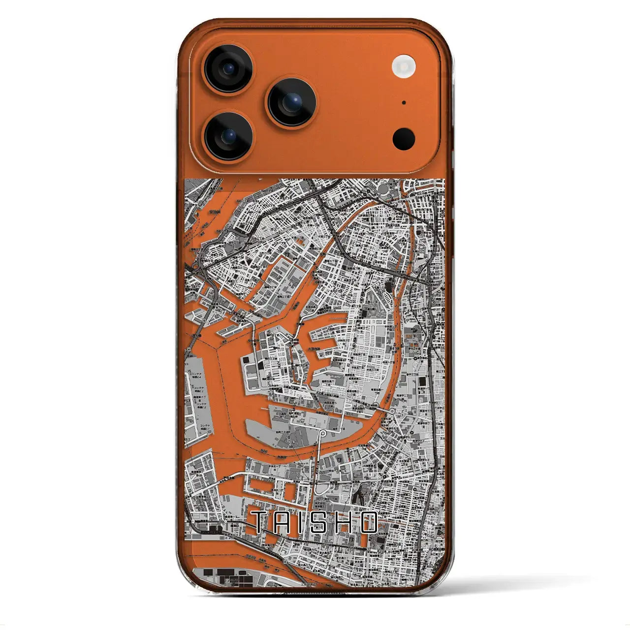 【大正(大阪府)】地図柄iPhoneケース(クリアタイプ)