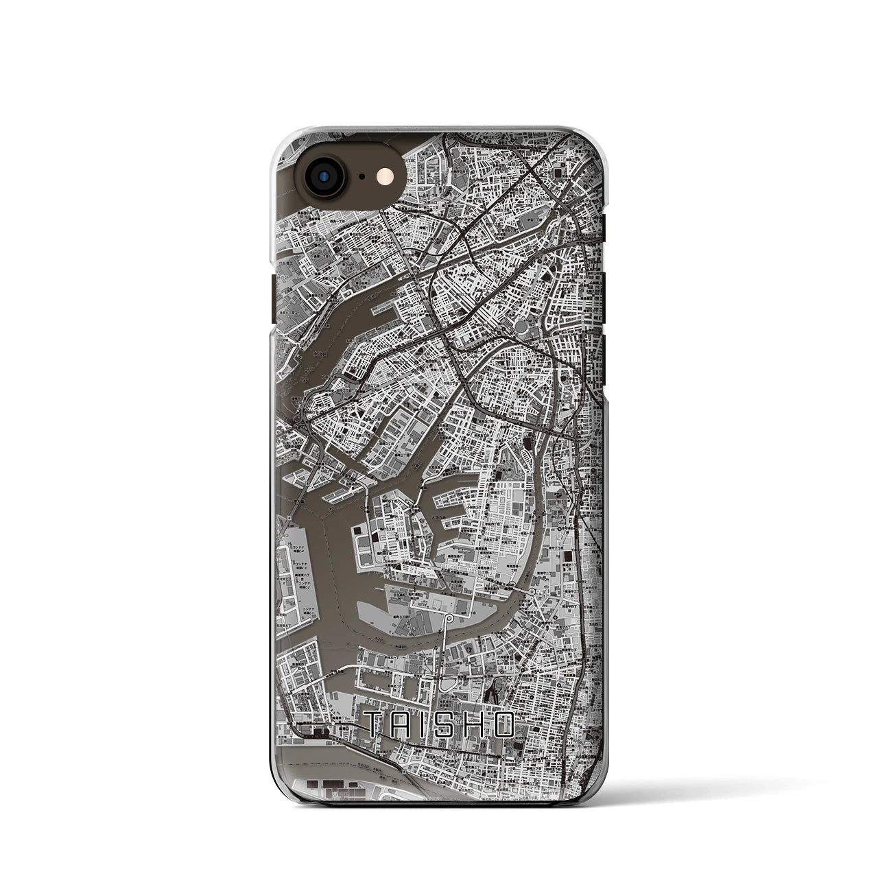 【大正(大阪府)】地図柄iPhoneケース(クリアタイプ)