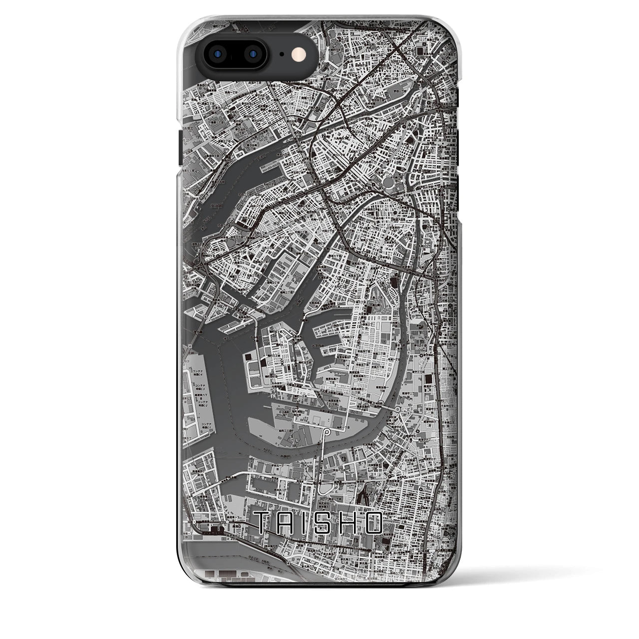 【大正(大阪府)】地図柄iPhoneケース(クリアタイプ)