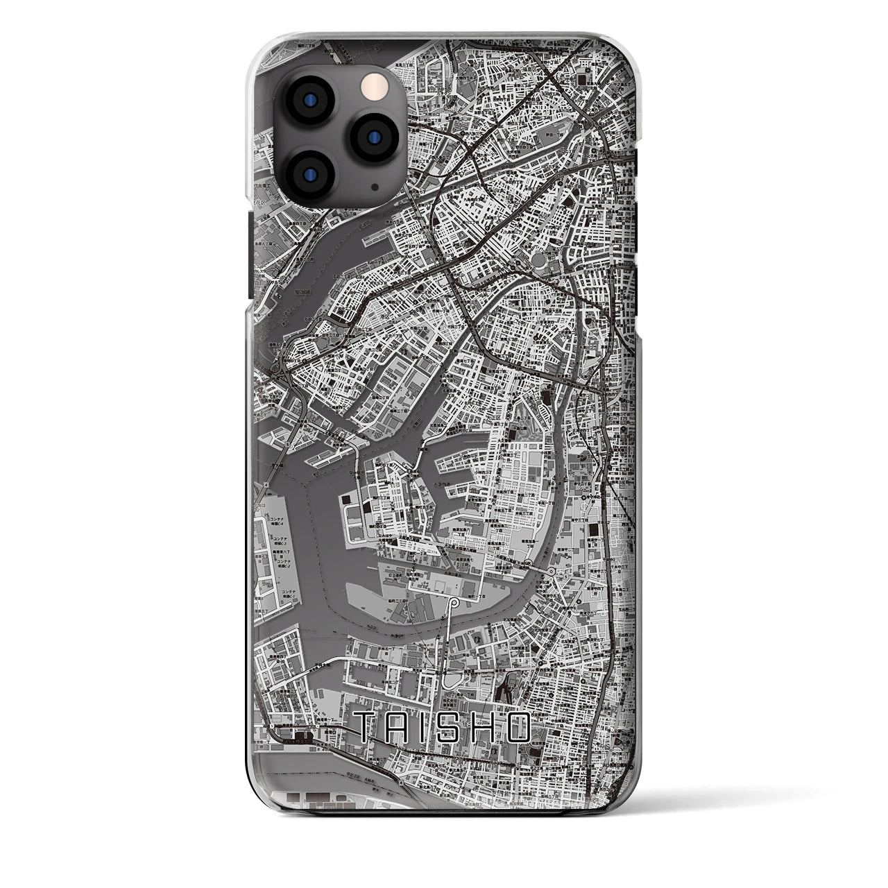 【大正(大阪府)】地図柄iPhoneケース(クリアタイプ)