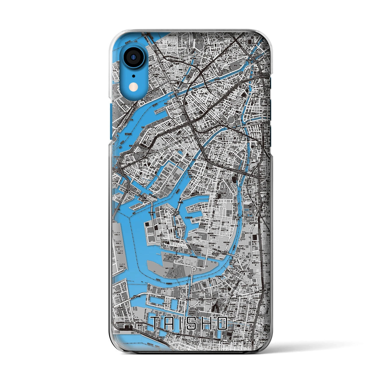 【大正(大阪府)】地図柄iPhoneケース(クリアタイプ)