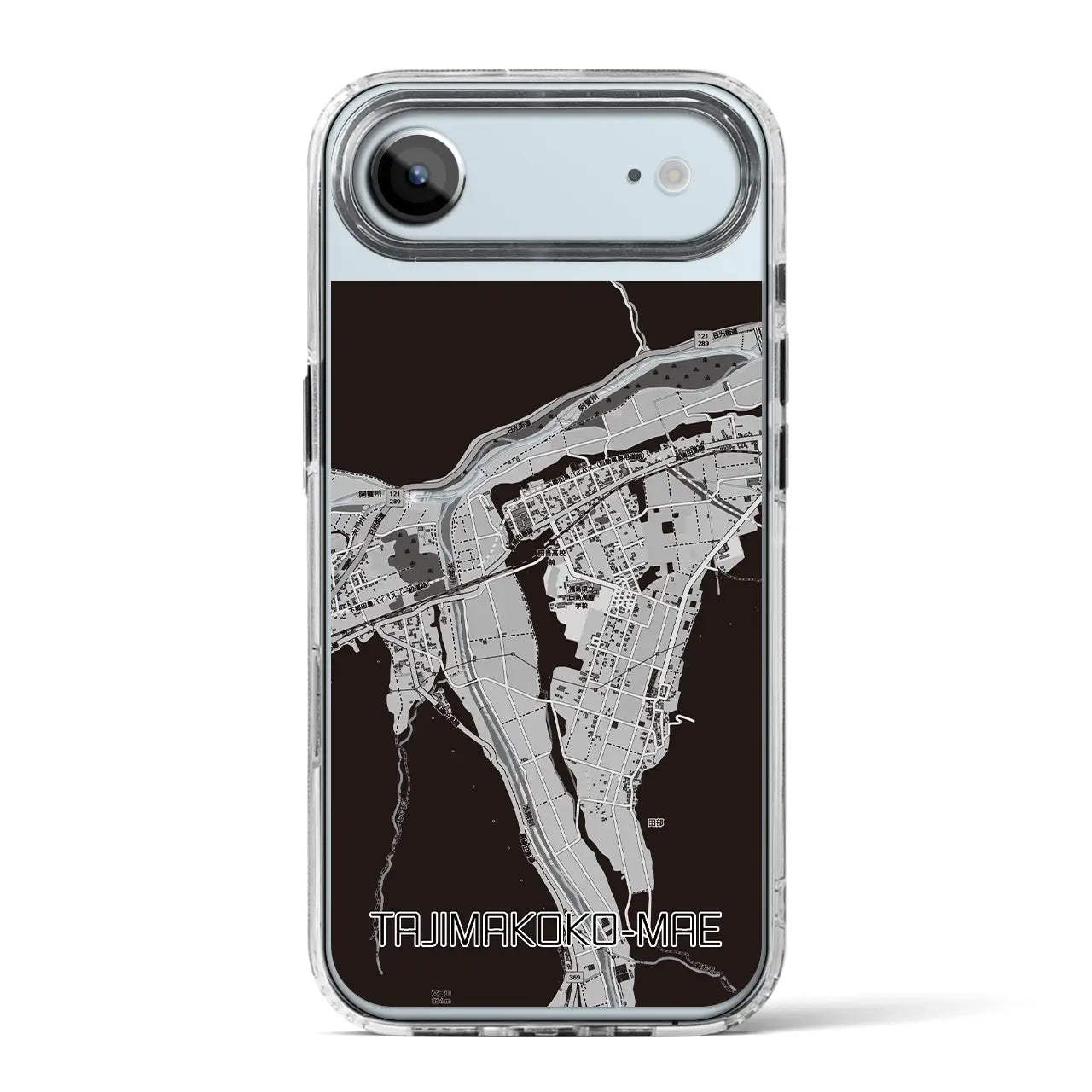 【田島高校前(福島県)】地図柄iPhoneケース(MagSafeタイプ)