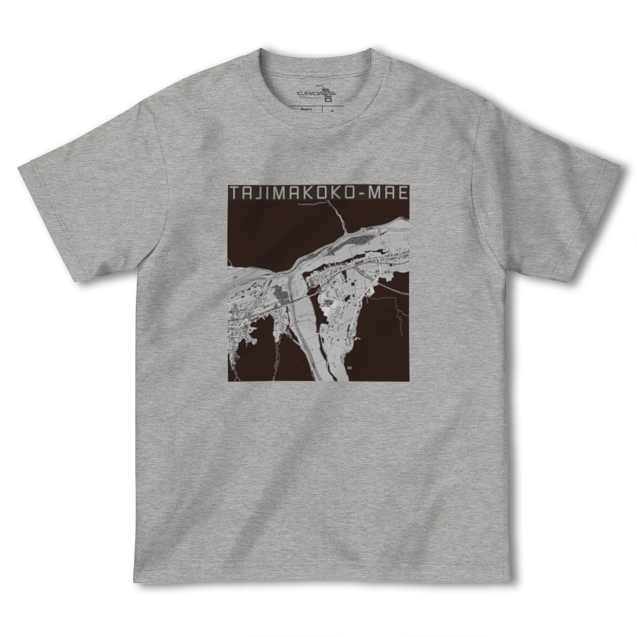 【田島高校前(福島県)】地図柄ヘビーウェイトTシャツ