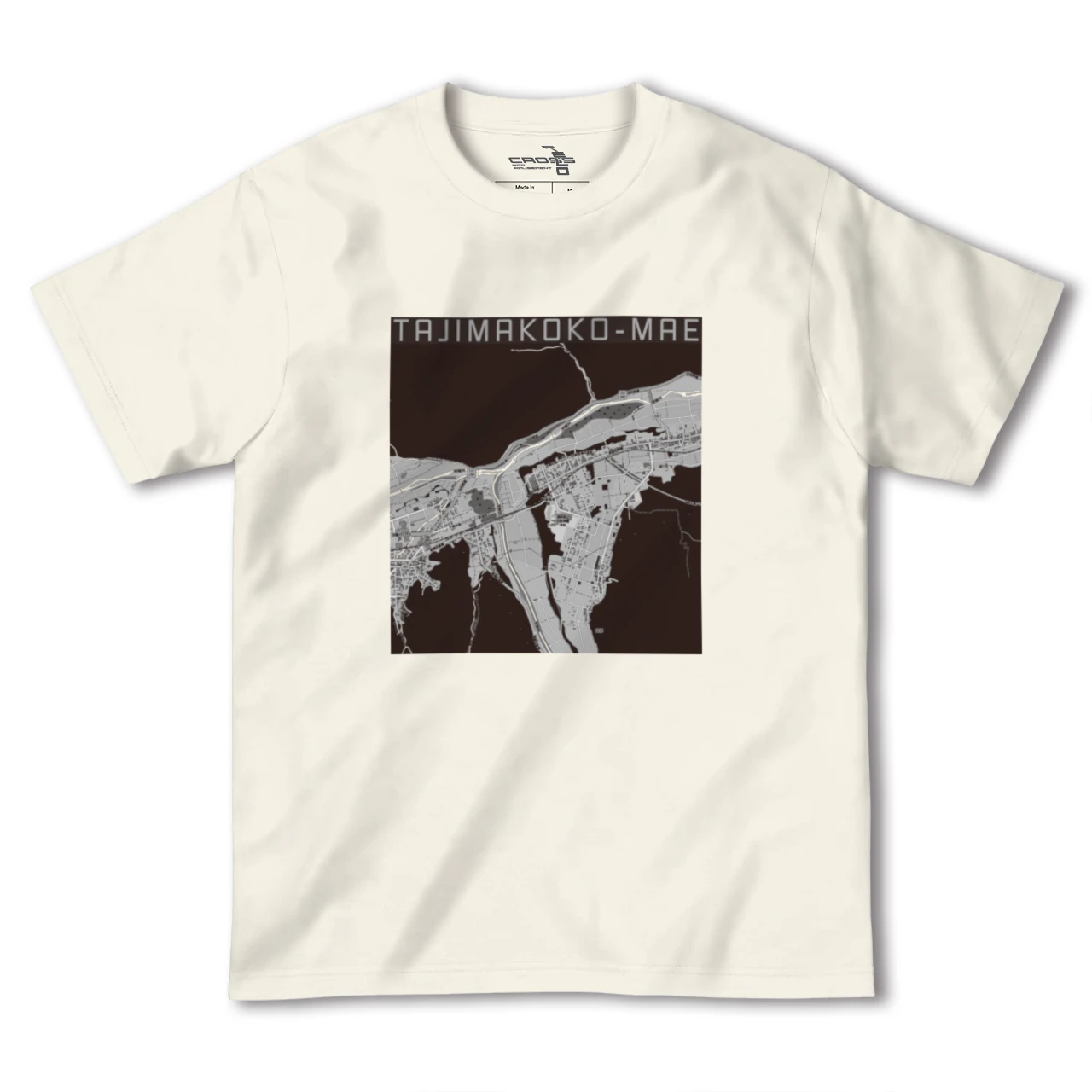 【田島高校前(福島県)】地図柄ヘビーウェイトTシャツ