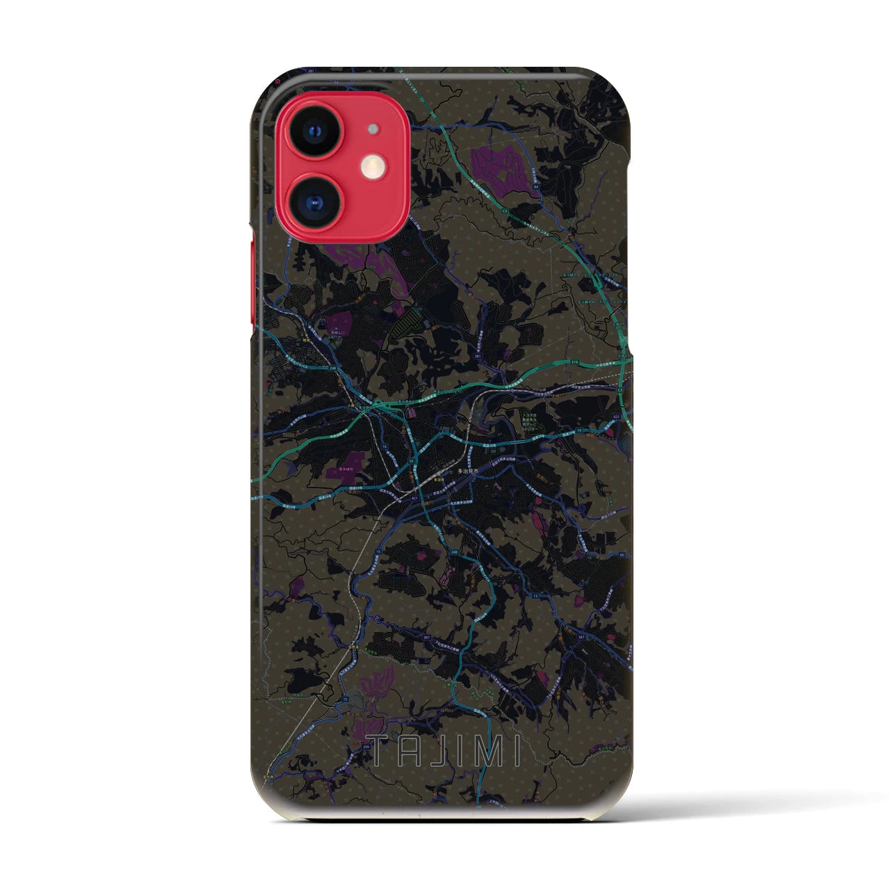 【多治見(岐阜県)】地図柄iPhoneケース(バックカバータイプ)