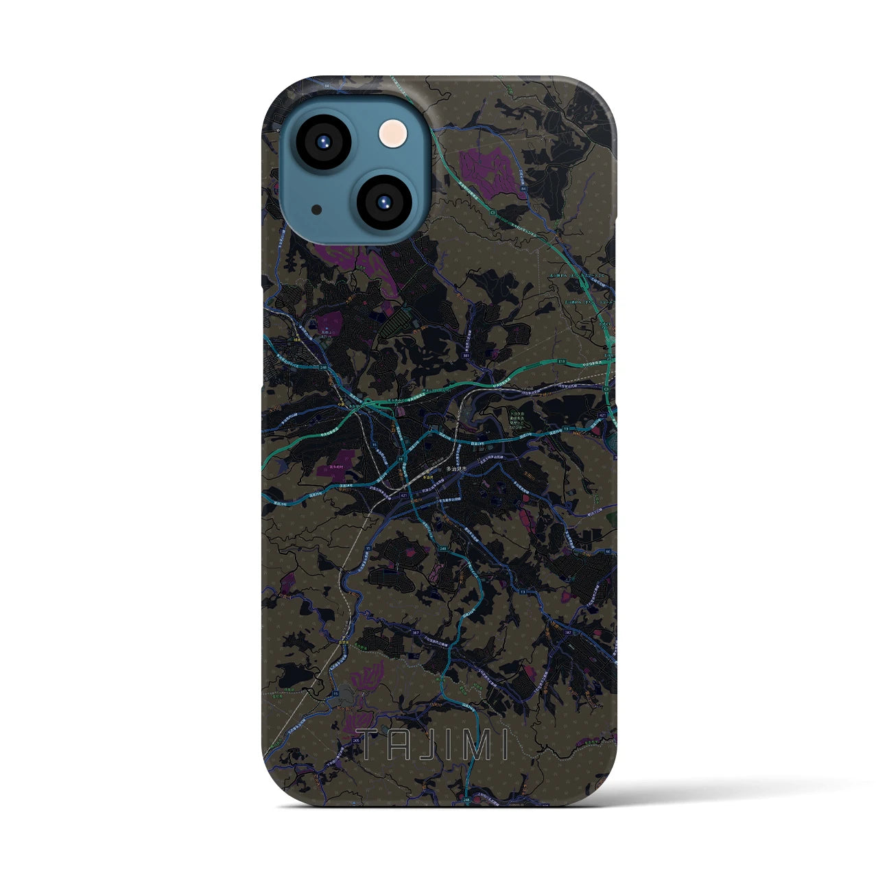 【多治見(岐阜県)】地図柄iPhoneケース(バックカバータイプ)