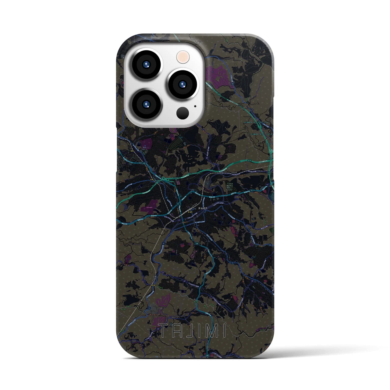 【多治見(岐阜県)】地図柄iPhoneケース(バックカバータイプ)