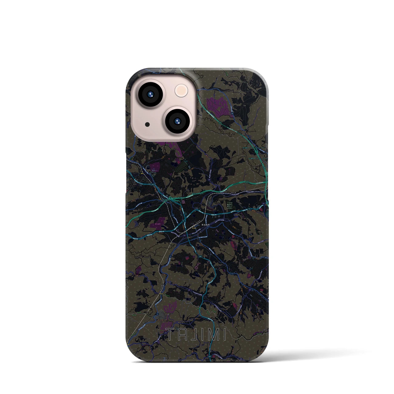 【多治見(岐阜県)】地図柄iPhoneケース(バックカバータイプ)