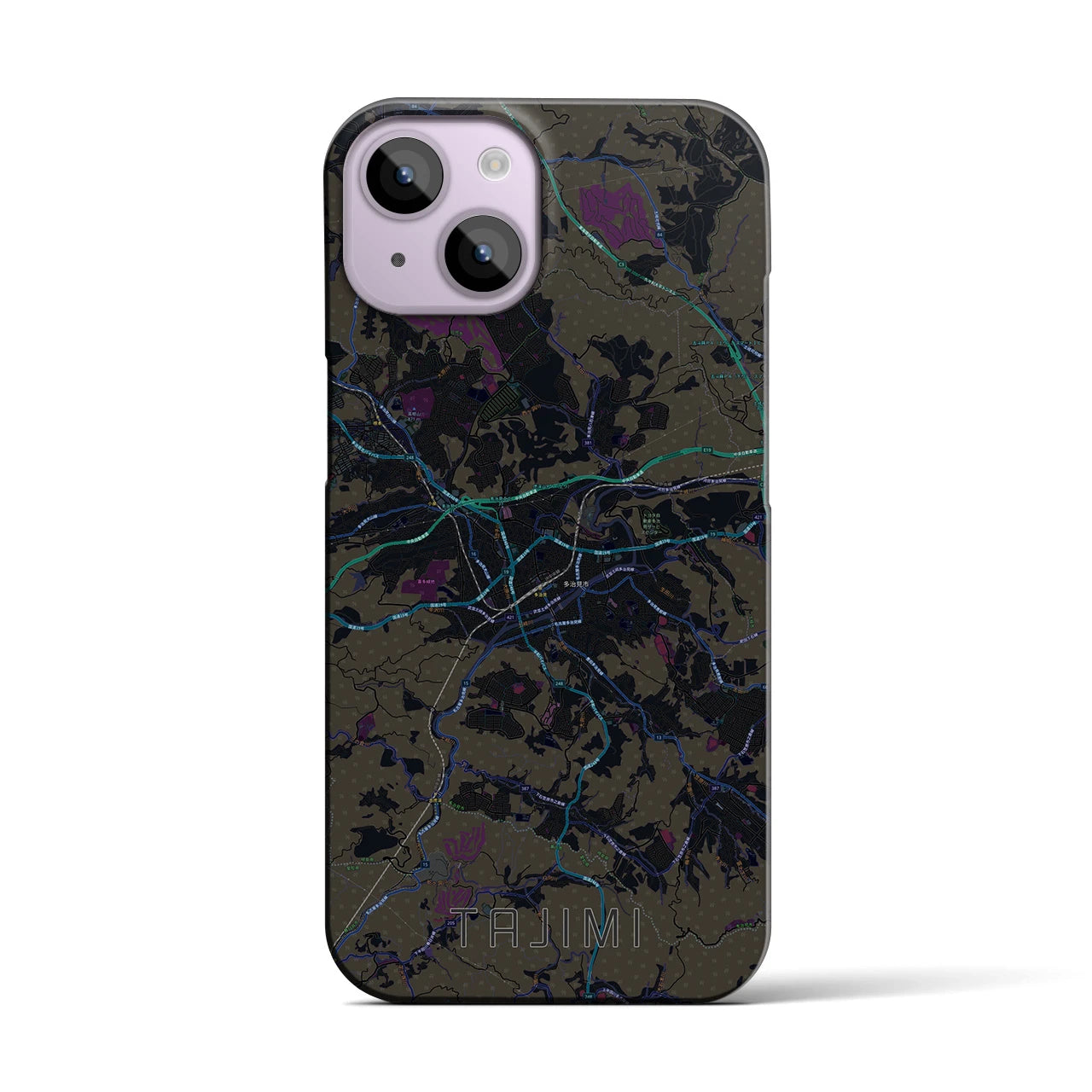 【多治見(岐阜県)】地図柄iPhoneケース(バックカバータイプ)
