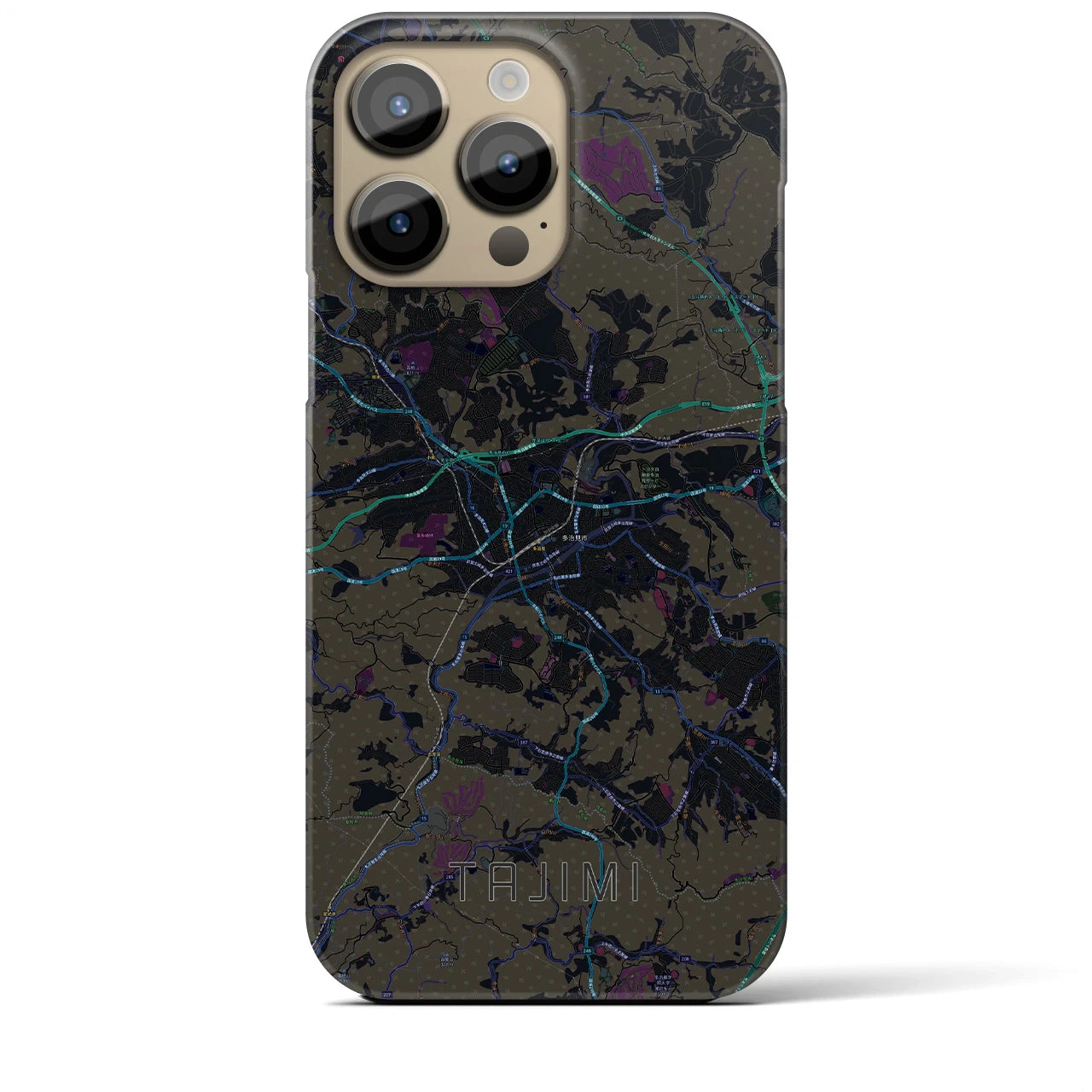 【多治見(岐阜県)】地図柄iPhoneケース(バックカバータイプ)